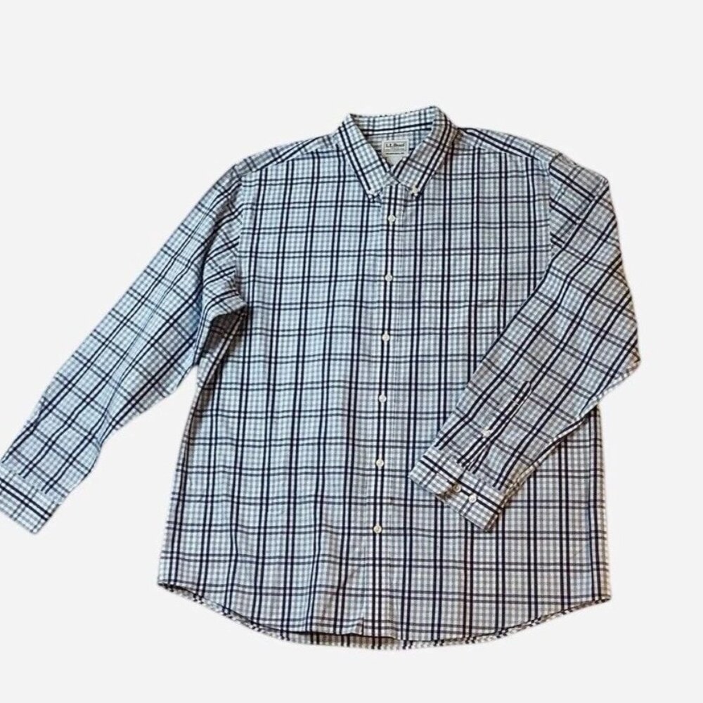 LL Bean Men’s Traditional Fit Size Large Reg Button Down Long Sleeve Shirt